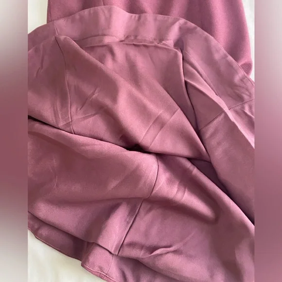 DRESS THE POPULATION Isabelle Orchid Purple Crepe Mermaid Midi Dress XS - Picture 9 of 12